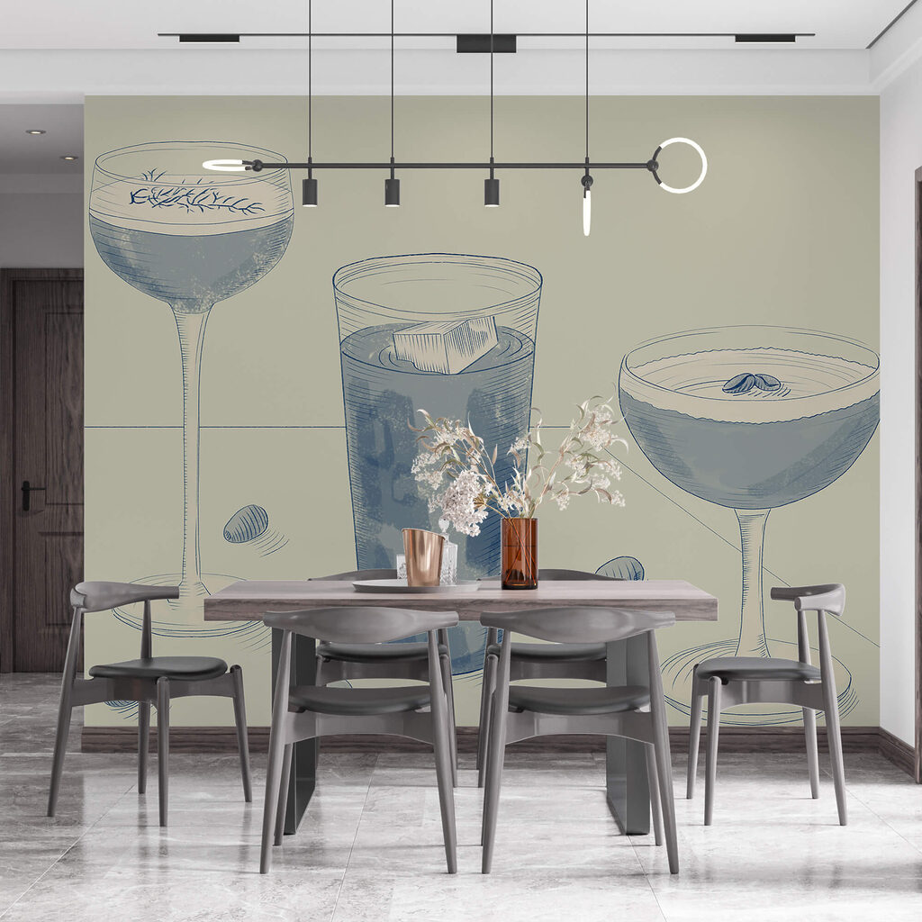 Copos desenhados — interior 2
