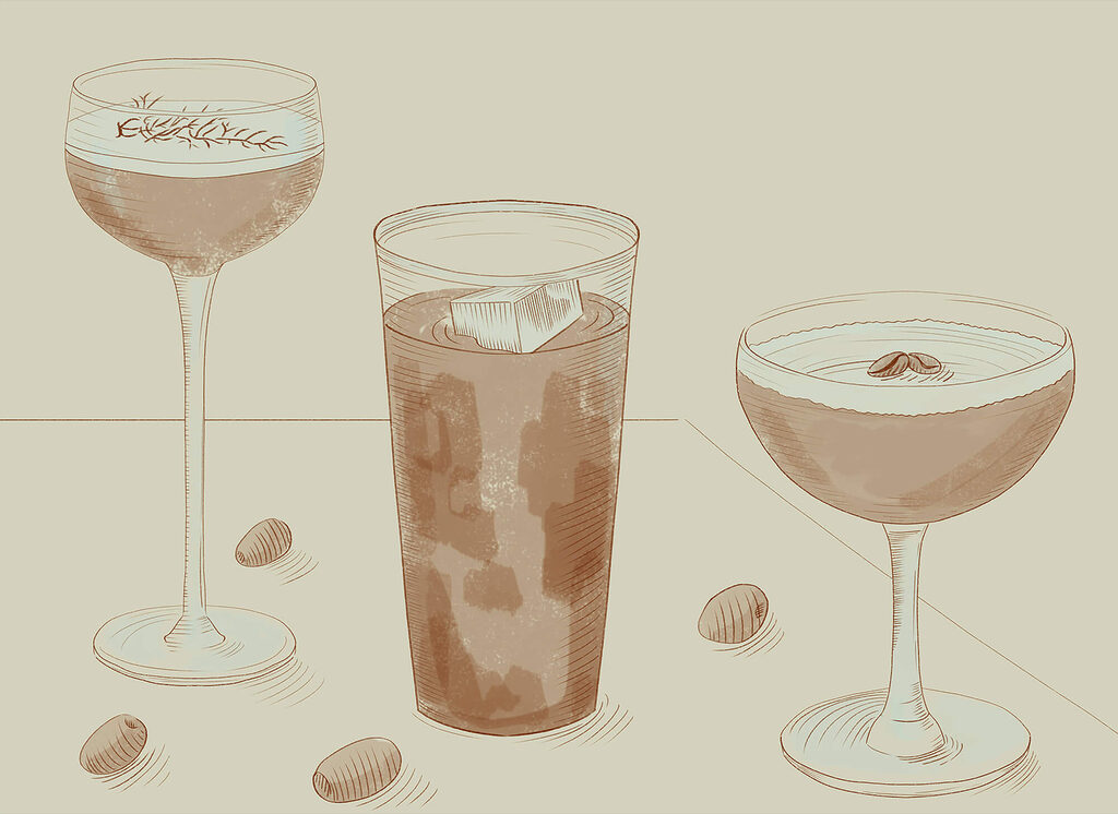 Copos desenhados — design completo