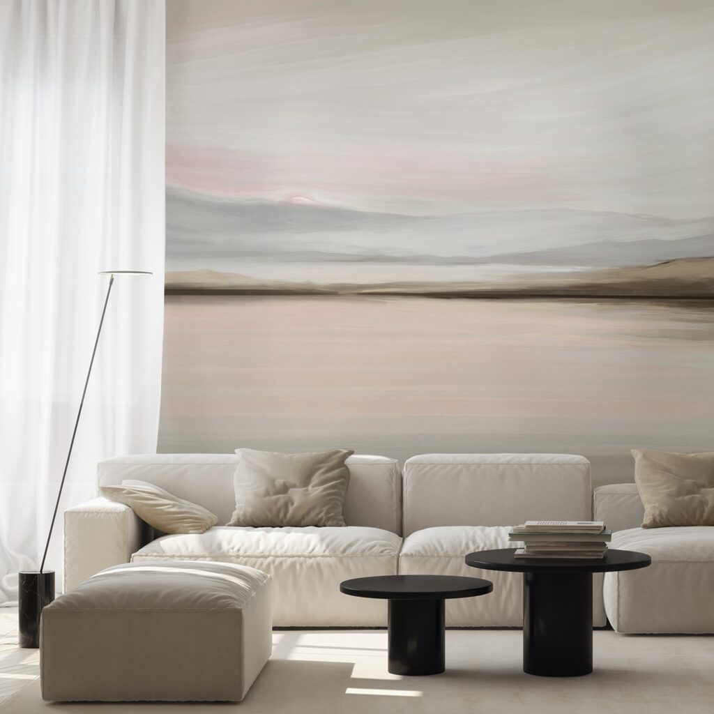 Lago em pinceladas pastel — interior 3