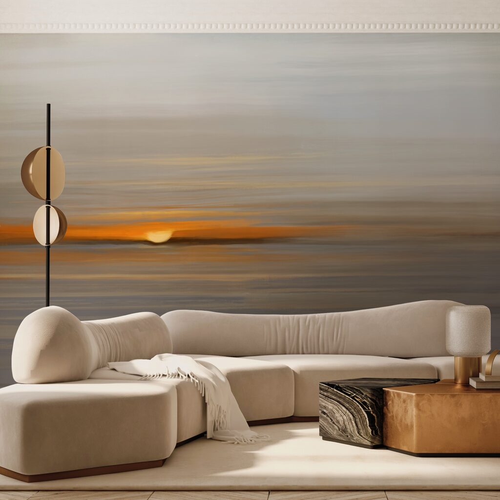 Sol baixo entre faixas — interior 1
