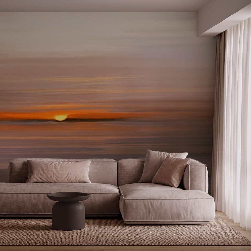 Sol baixo entre faixas — interior 3