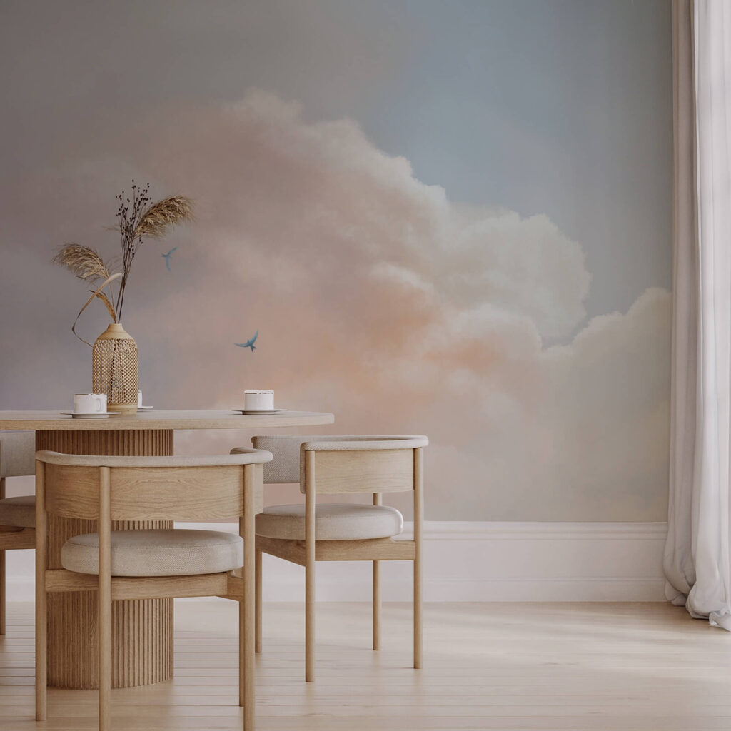 Nuvens cor-de-rosa ao longe — interior 2