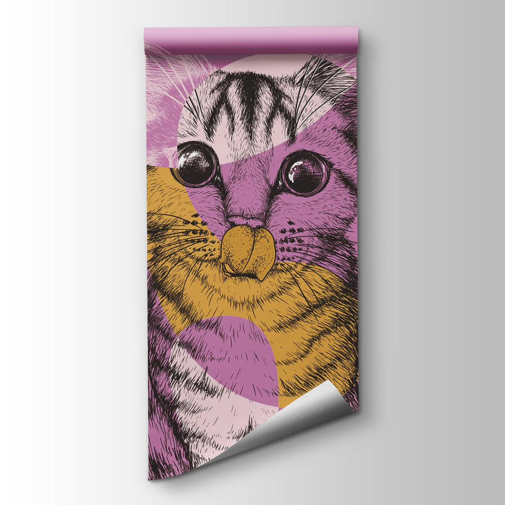 Gato em formas coloridas — vista do produto
