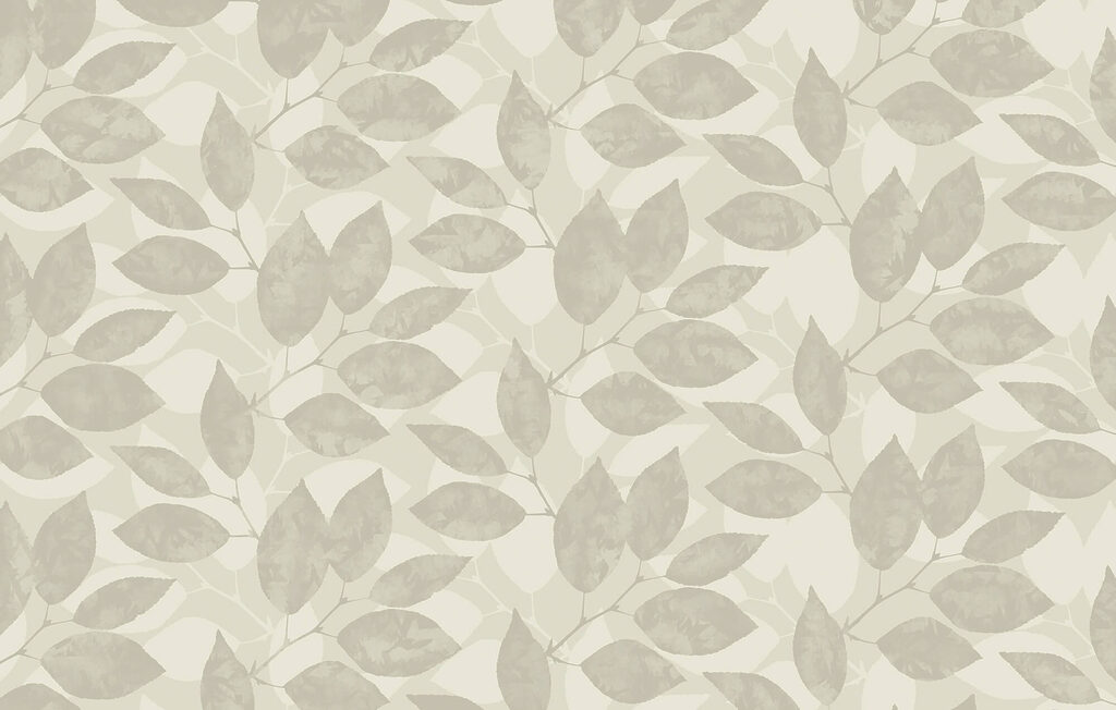 Folhas em padrão suave — design completo