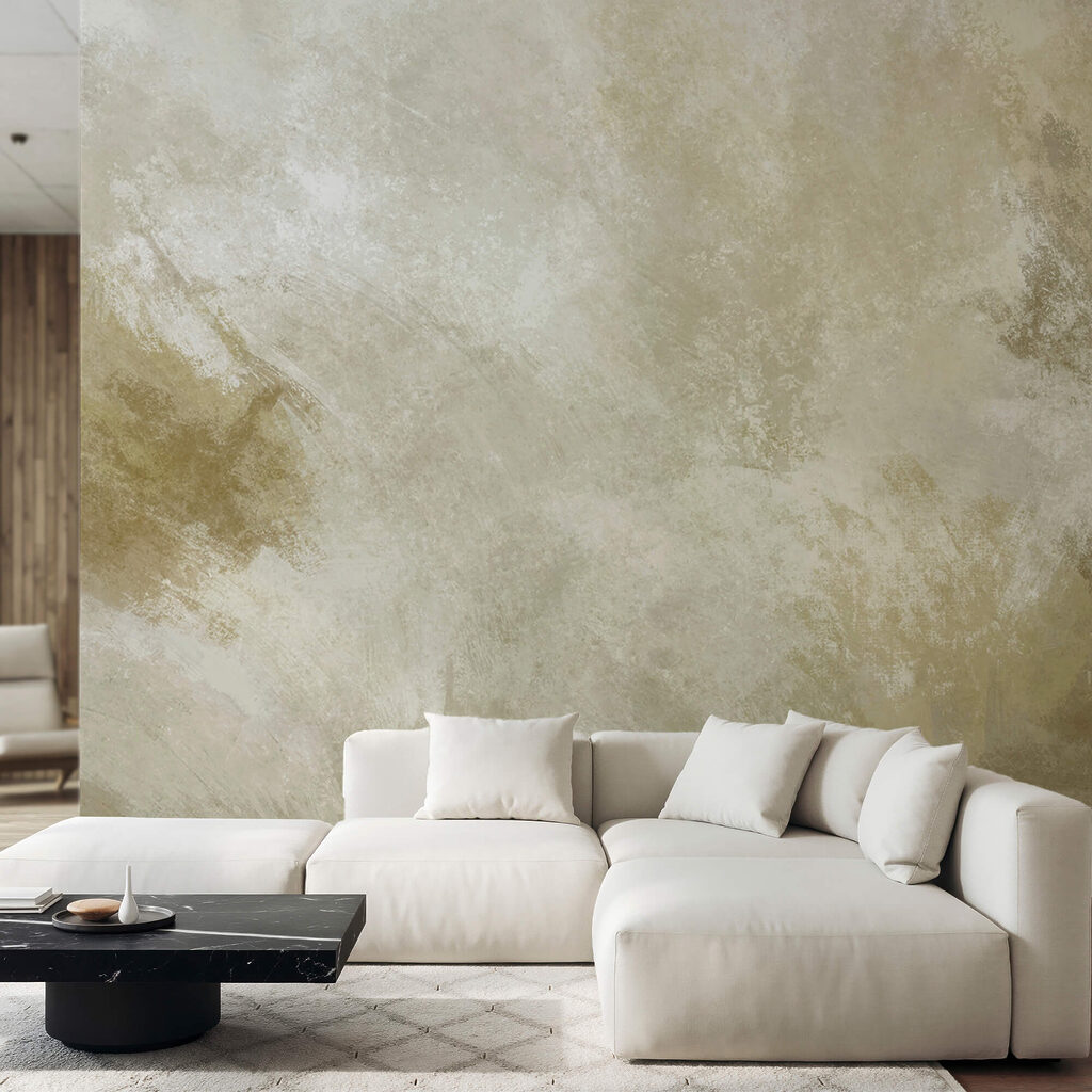 Nuvens de tinta verde-oliva — interior 1