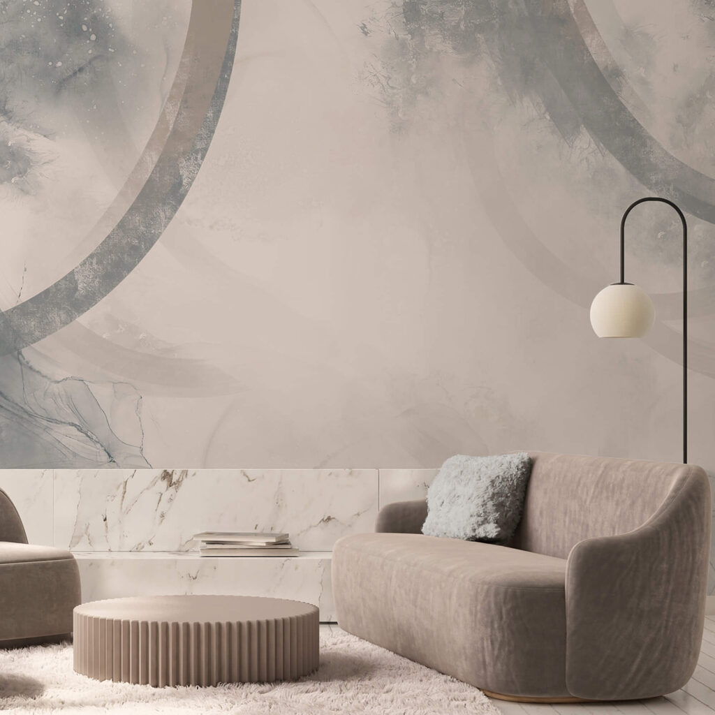 Círculos sobre camadas claras — interior 1