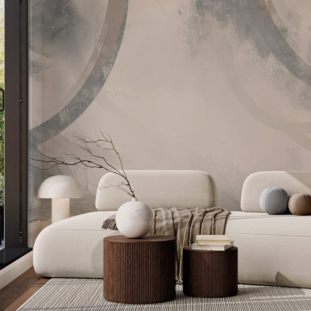 Círculos sobre camadas claras — interior 2