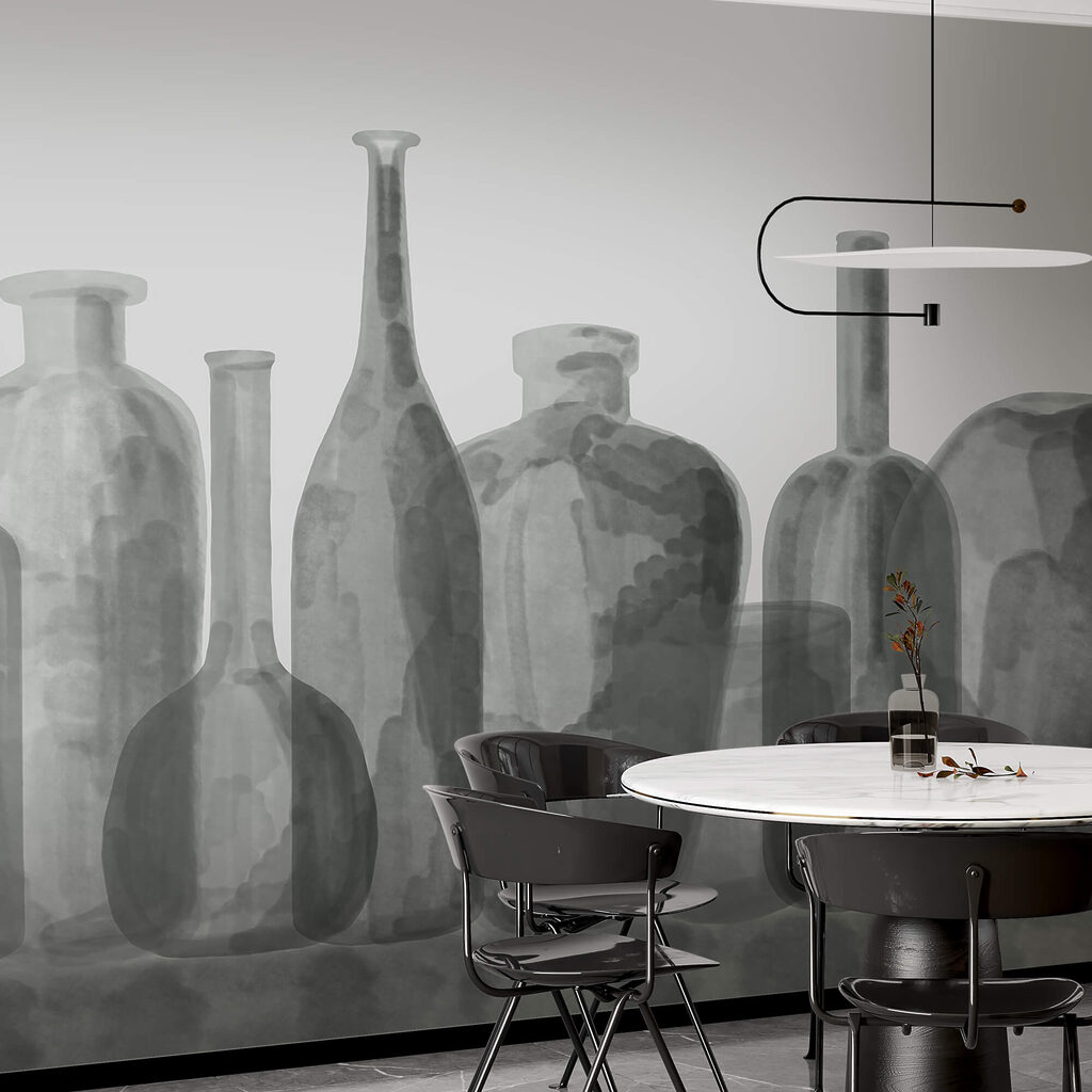 Garrafas e vasos — interior 3