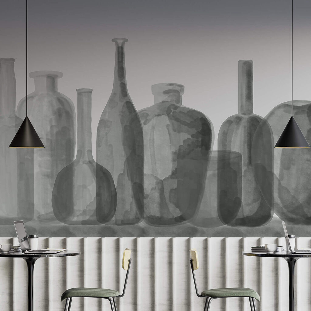Garrafas e vasos — interior 1