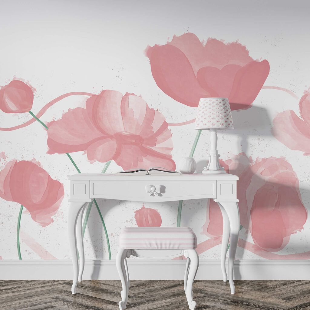 Flores em hastes curvas — interior 3