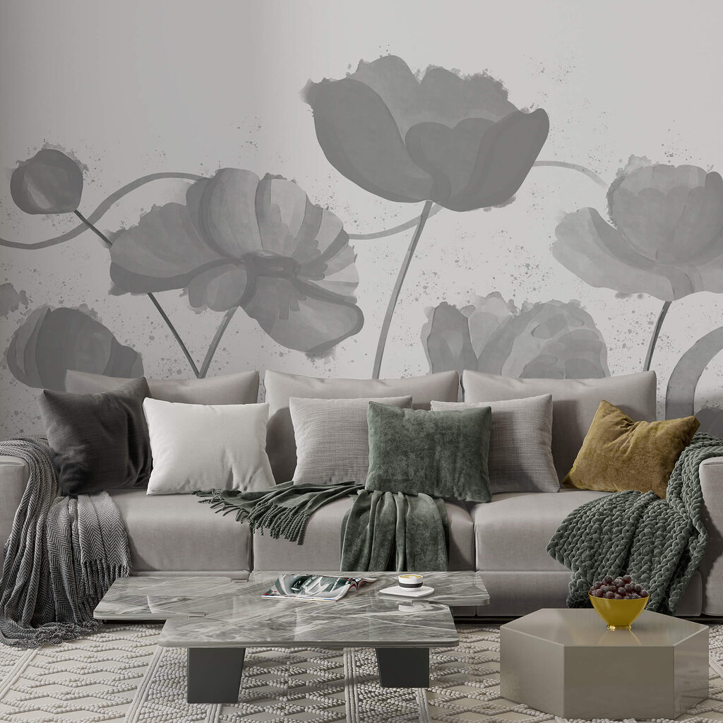 Flores em hastes curvas — interior 3