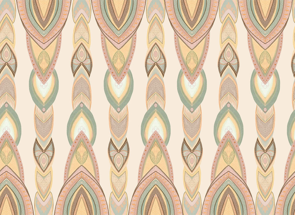 Gotas ornamentais em faixas — design completo