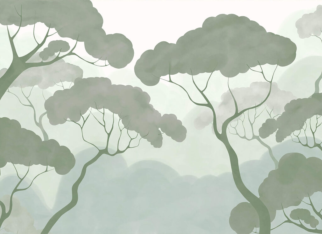 Copas na neblina — design completo