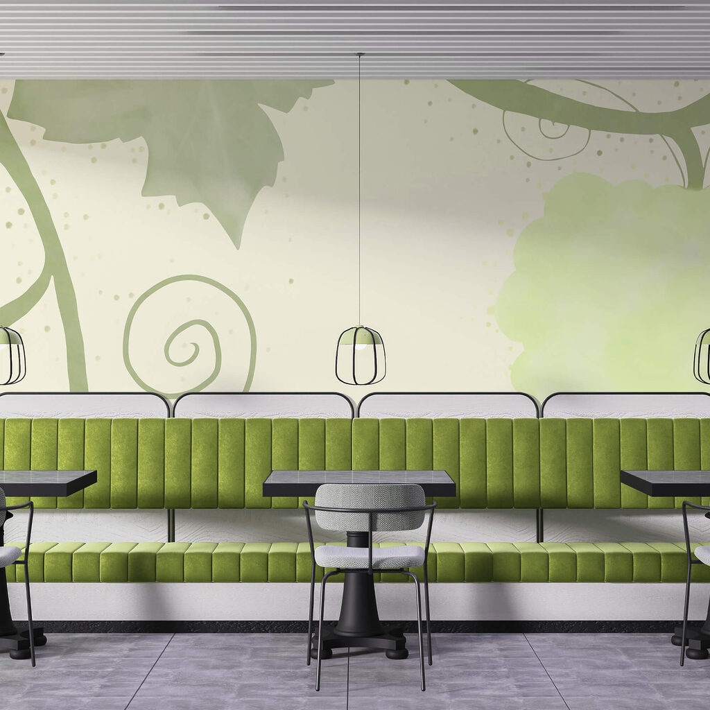 Videiras em verde claro — interior 3