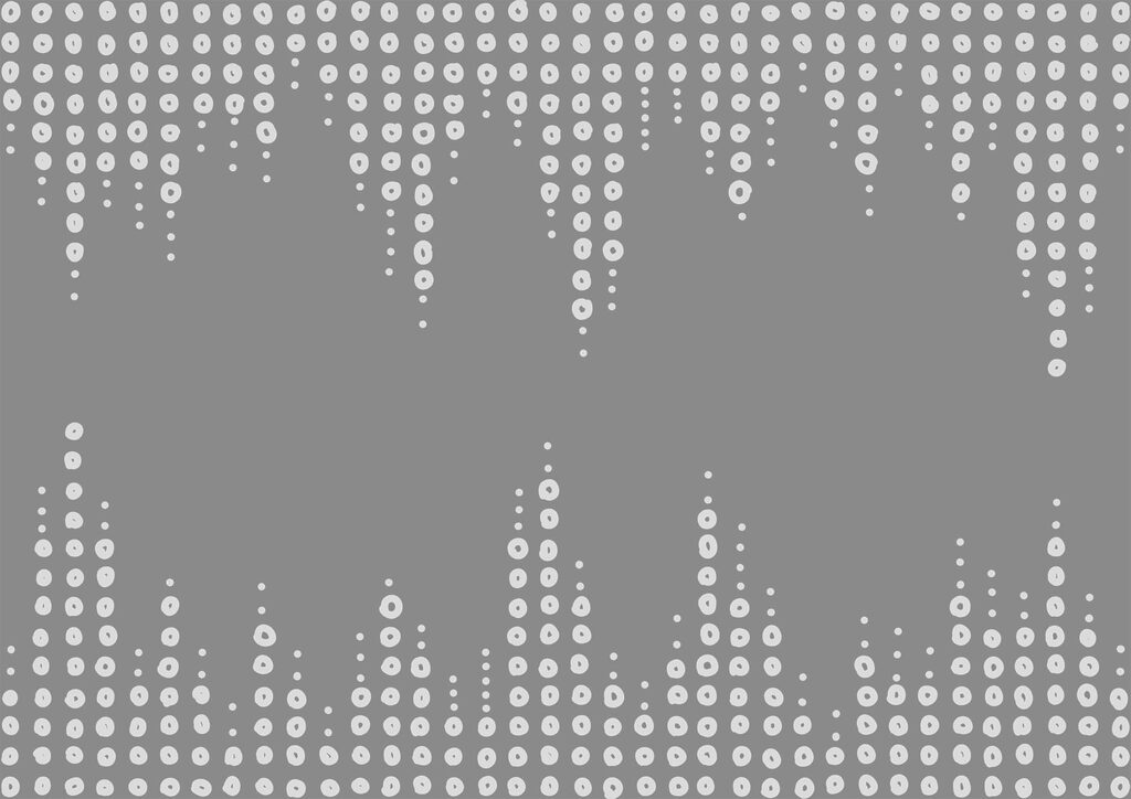 Pequenos círculos em picos — design completo
