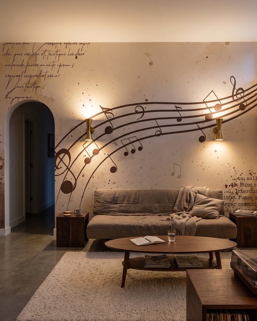 Notas em pauta ondulada — interior 3