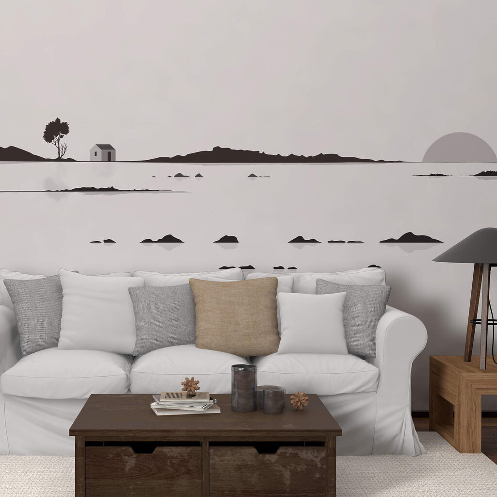 Casa branca e rochas — interior 2