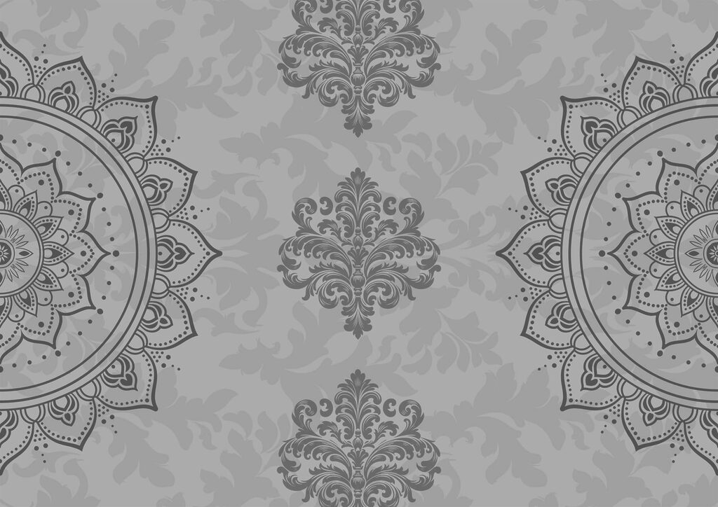 Ornamentos em cinzento — design completo