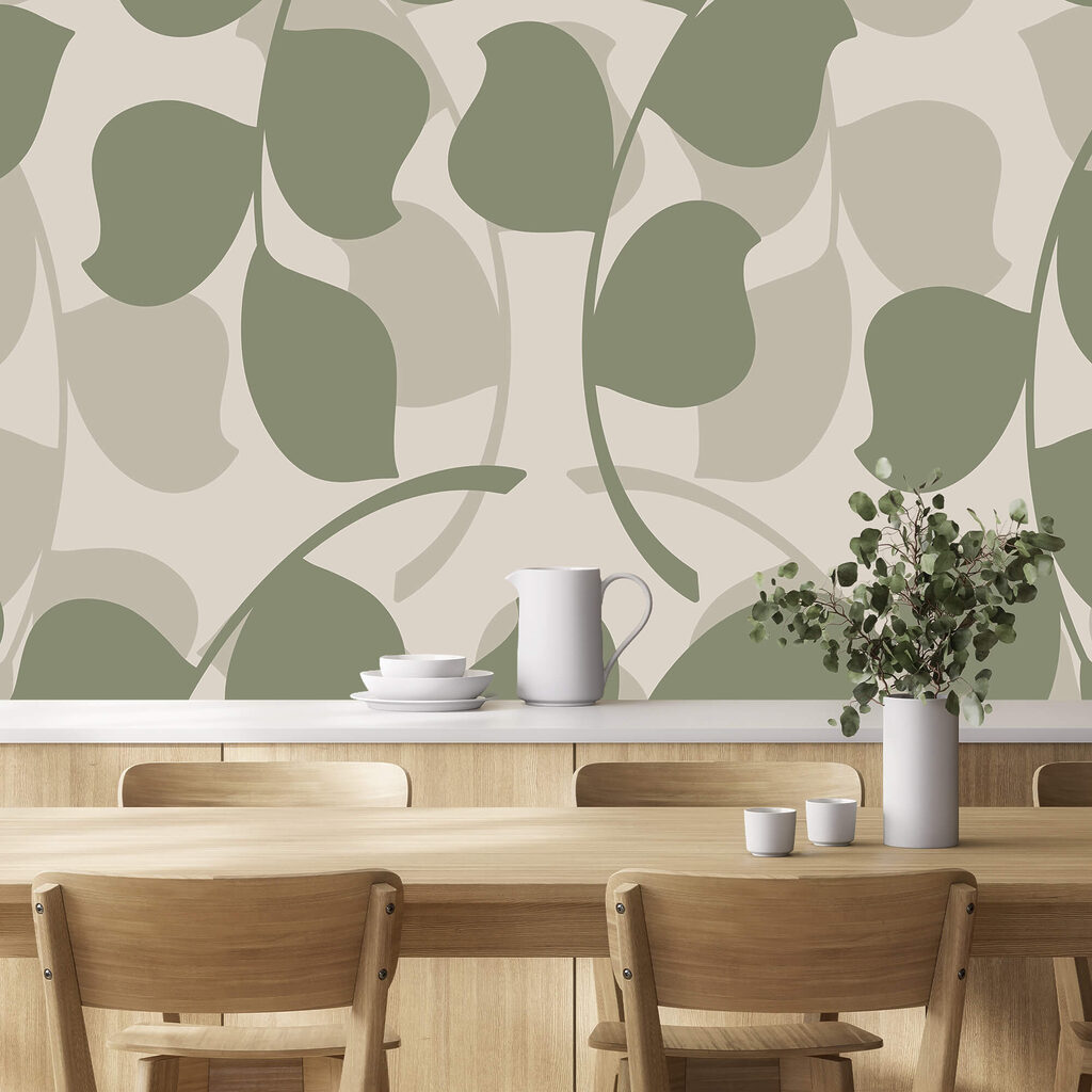 Folhas redondas em hastes — interior 2