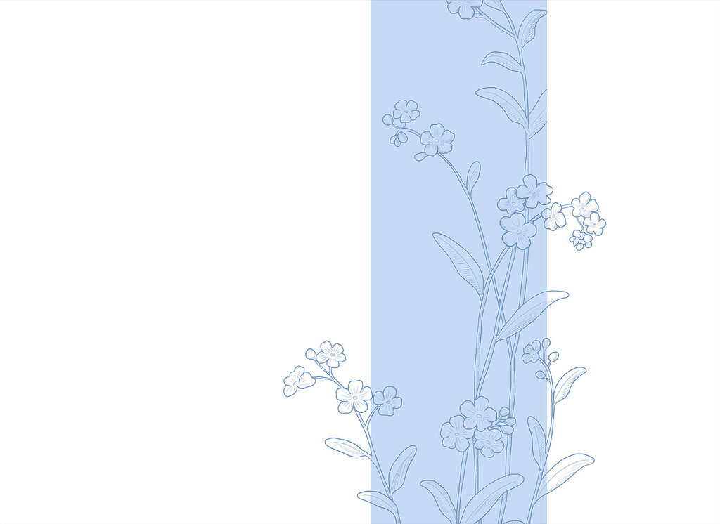 Flor junto à faixa — design completo