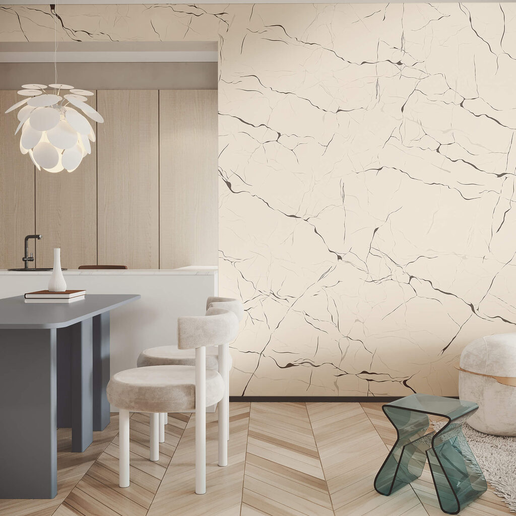 Veios finos em branco — interior 3