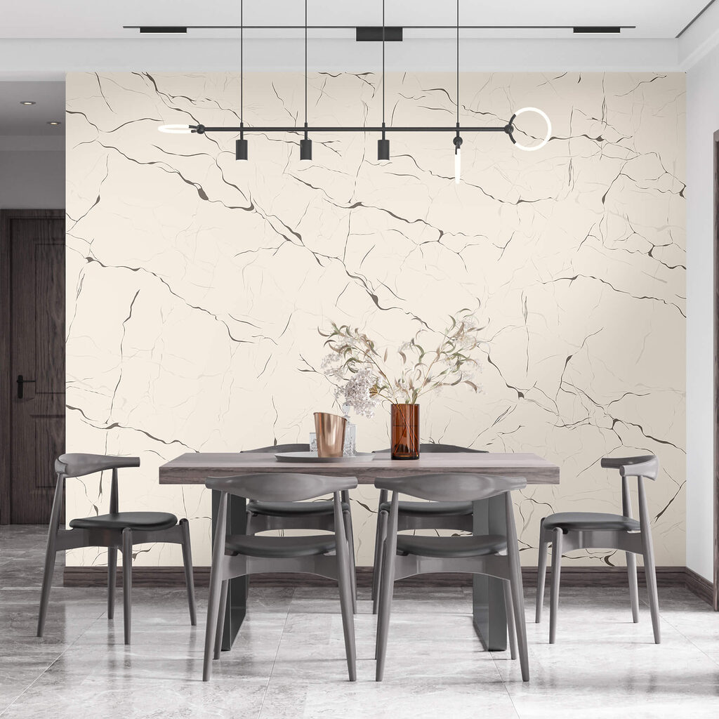 Veios finos em branco num interior