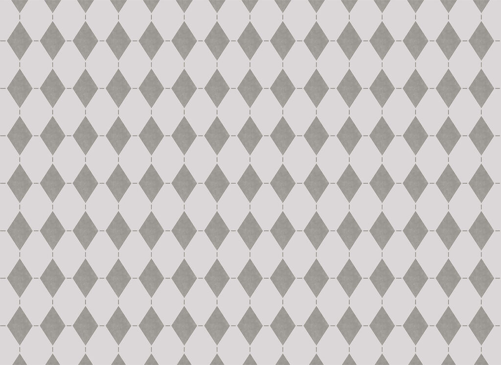 Losangos pequenos em cinzento — design completo