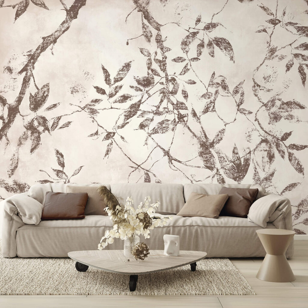 Ramos finos e folhas — interior 2