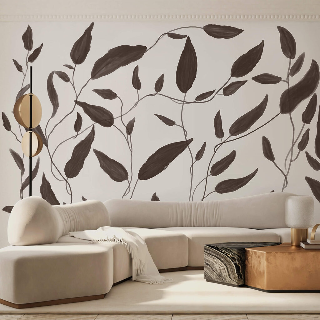 Folhas em ramos finos — interior 1
