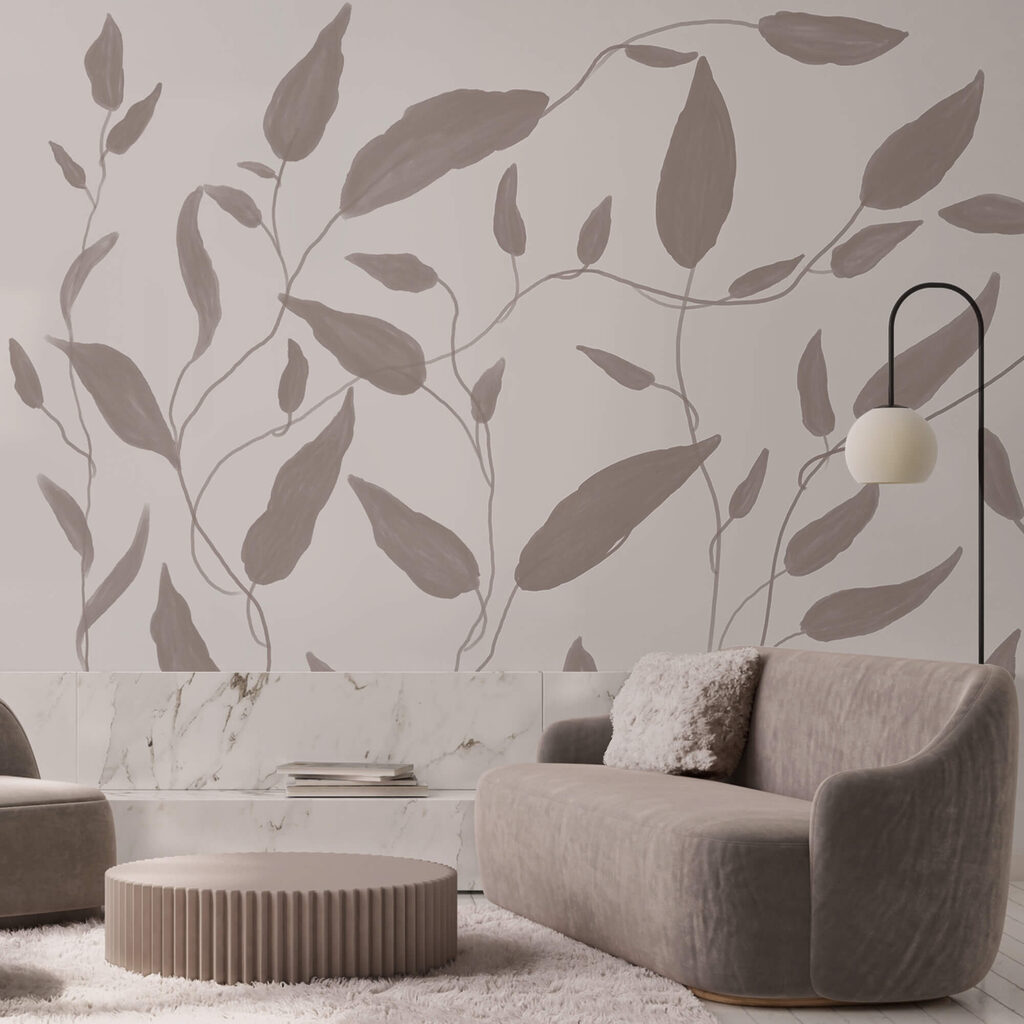 Folhas em ramos finos — interior 1