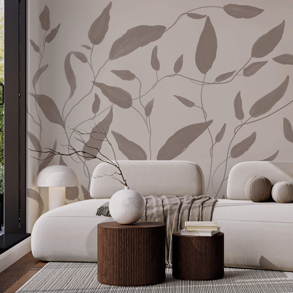 Folhas em ramos finos — interior 2