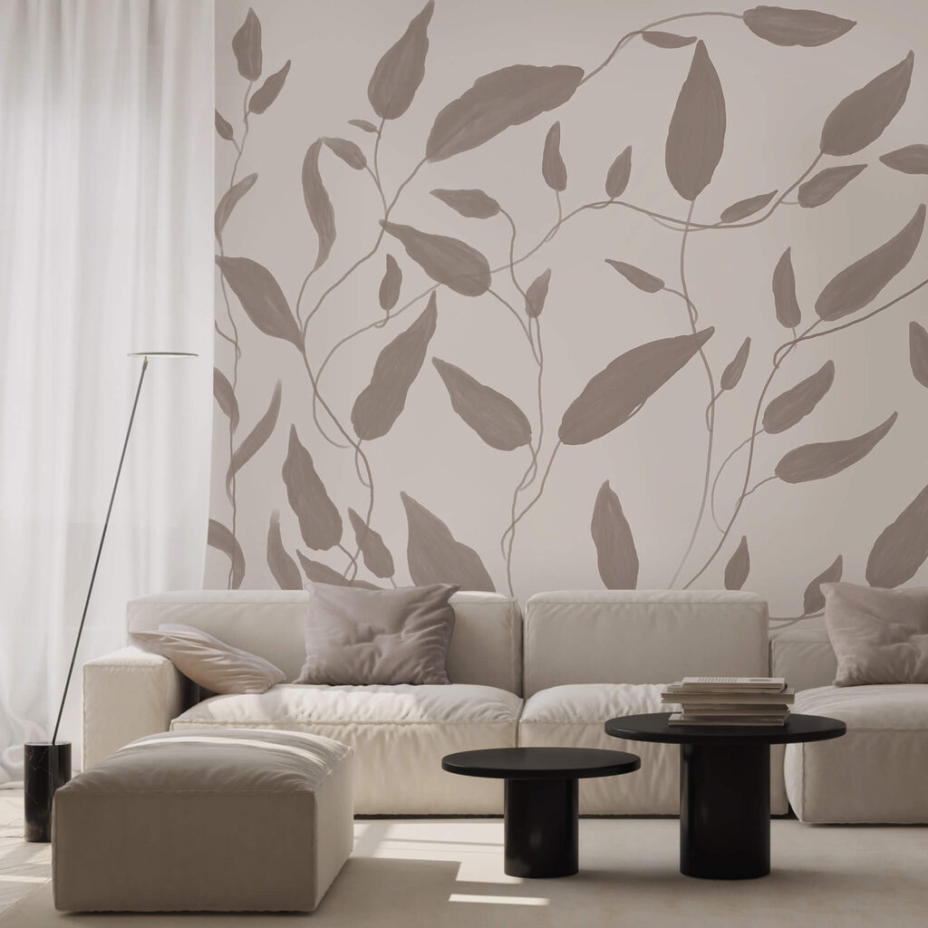 Folhas em ramos finos — interior 3
