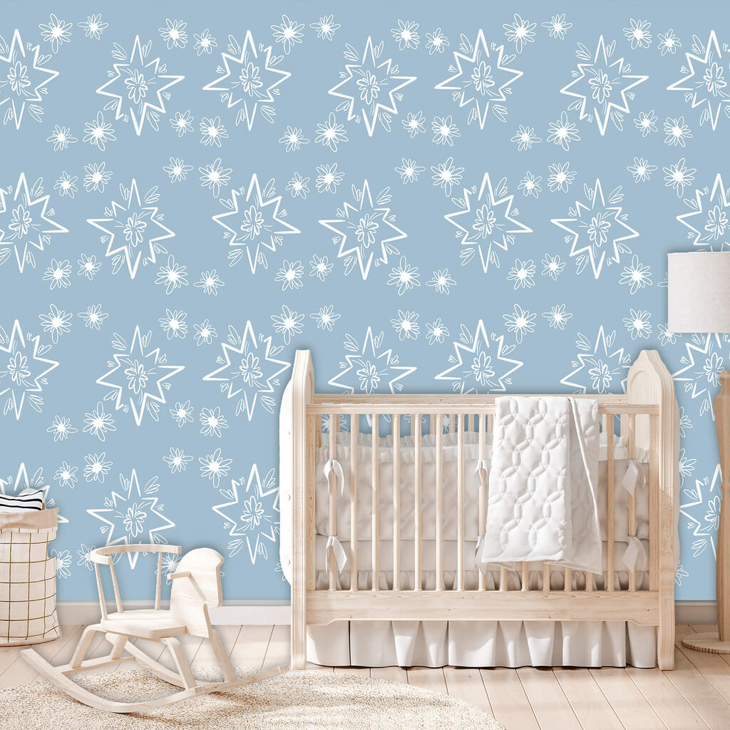 Estrelas brancas em azul — interior 2