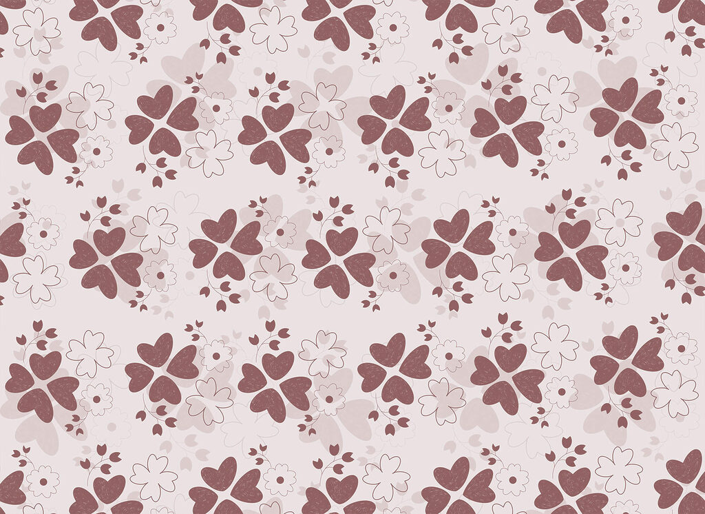 Pequenas flores a cair — design completo