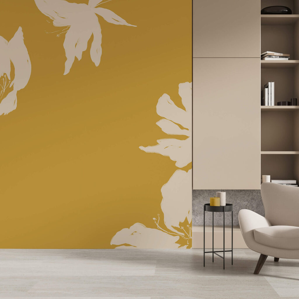 Flores em silhueta — interior 3