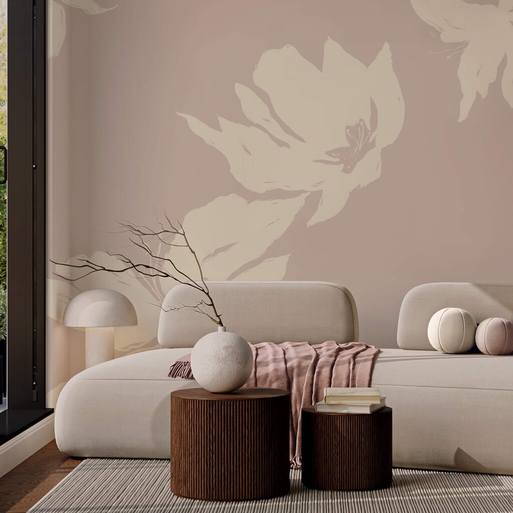 Flores em silhueta — interior 2