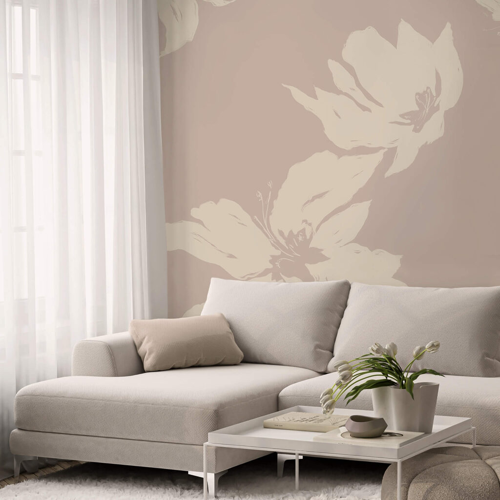 Flores em silhueta — interior 3