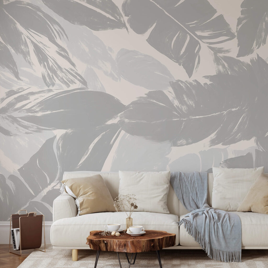 Folhas largas em cinzento — interior 1