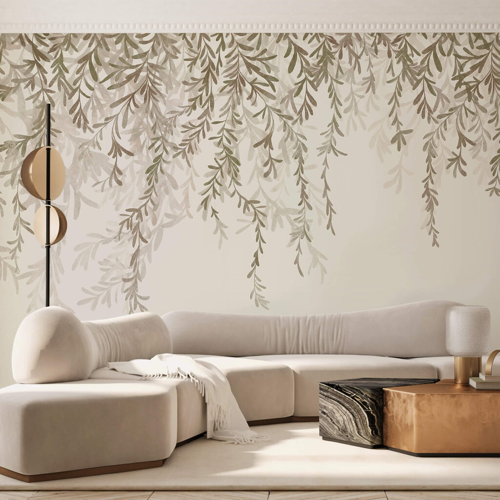 Cortina de folhas finas — interior 2