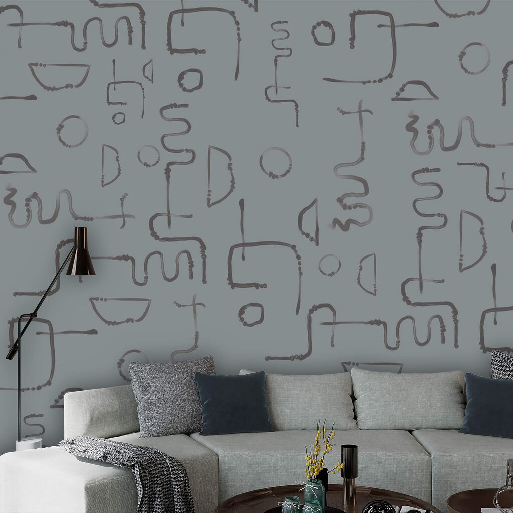 Linhas soltas em cinzento — interior 1