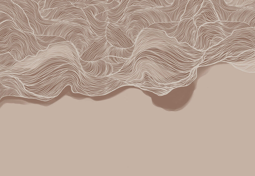 Feixes de linhas ondulantes — design completo