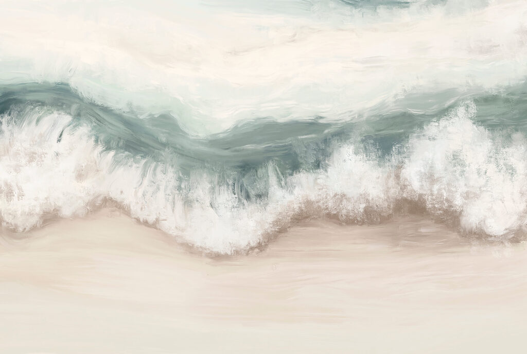 Onda verde na areia — design completo
