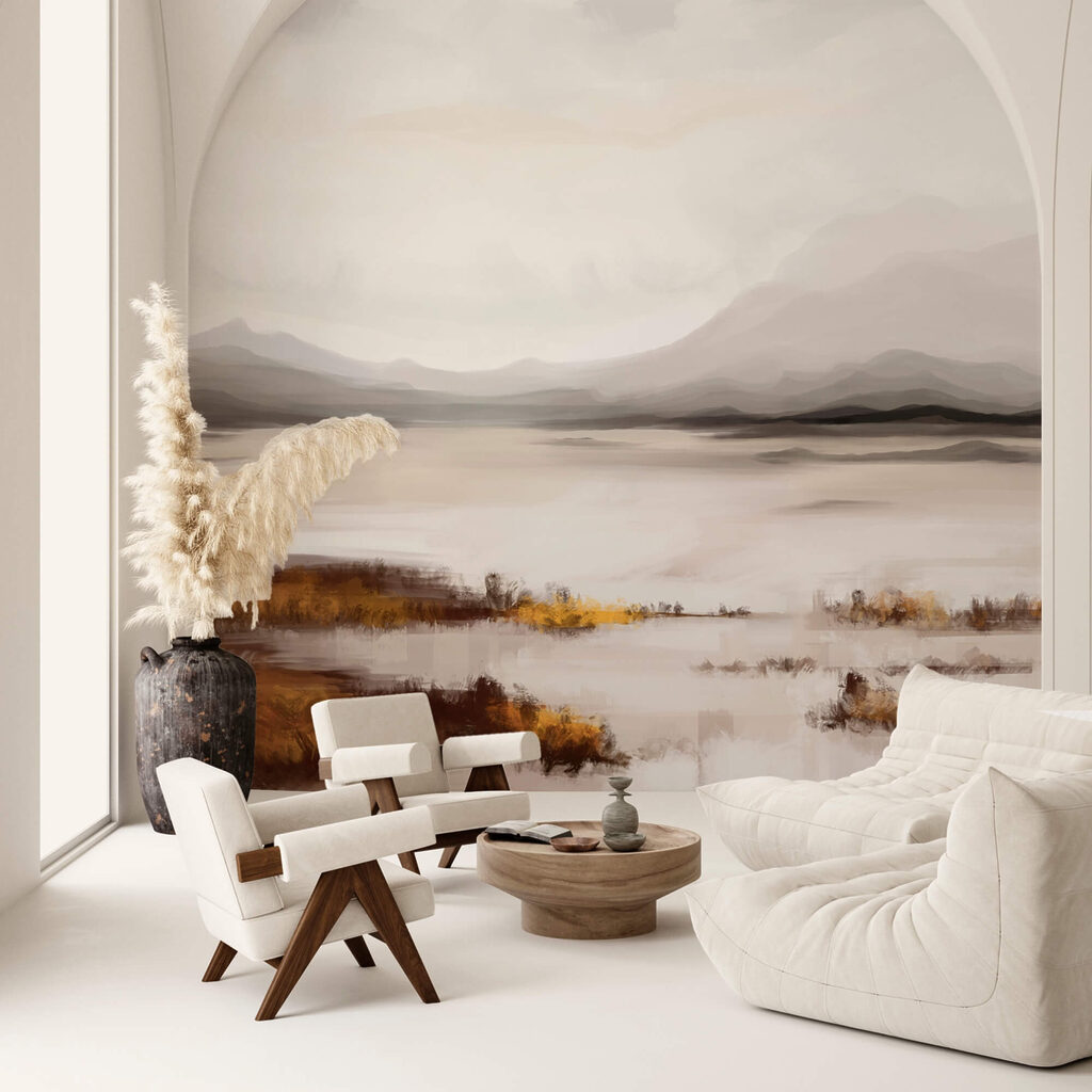 Lago com margem ocre — interior 2