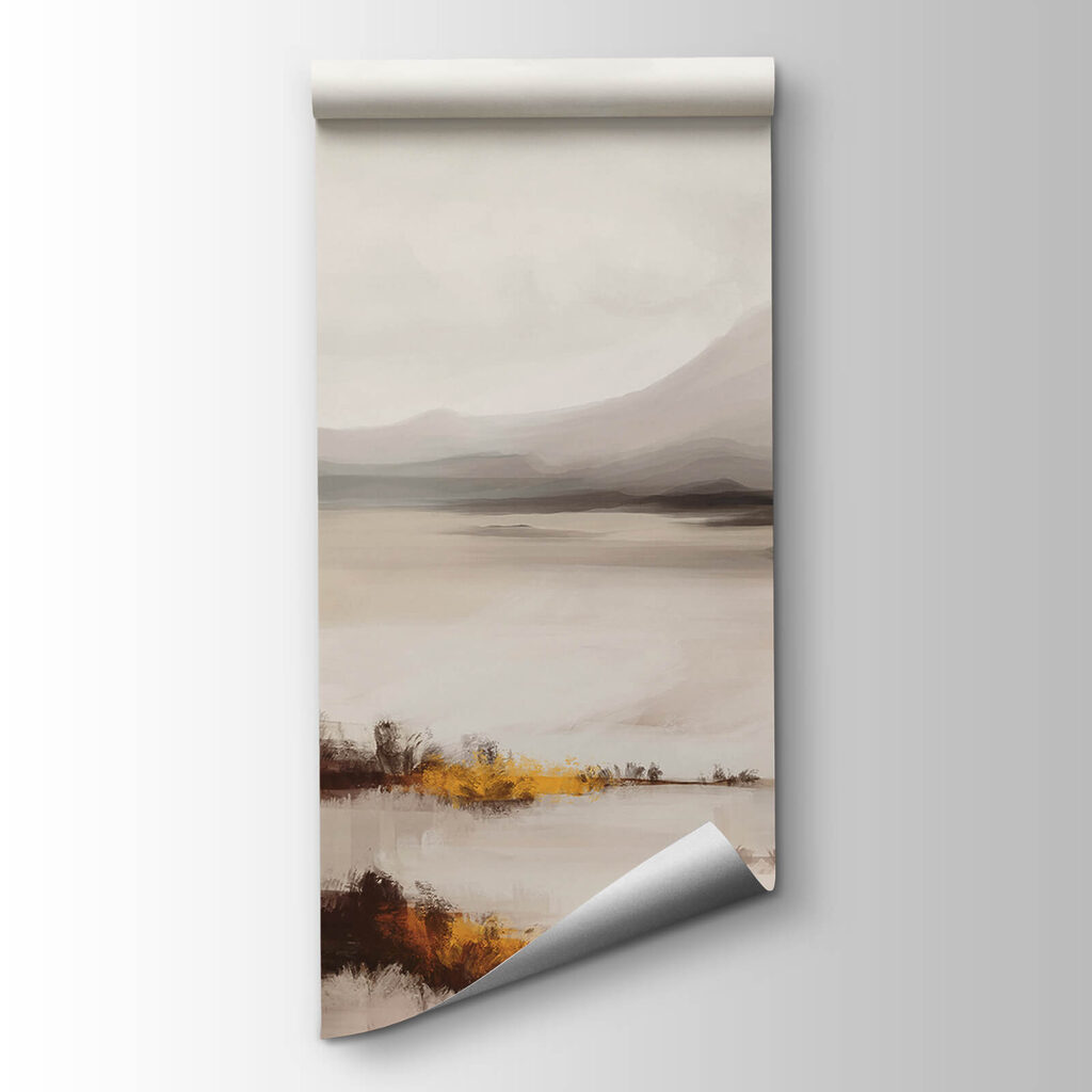Lago com margem ocre — vista do produto