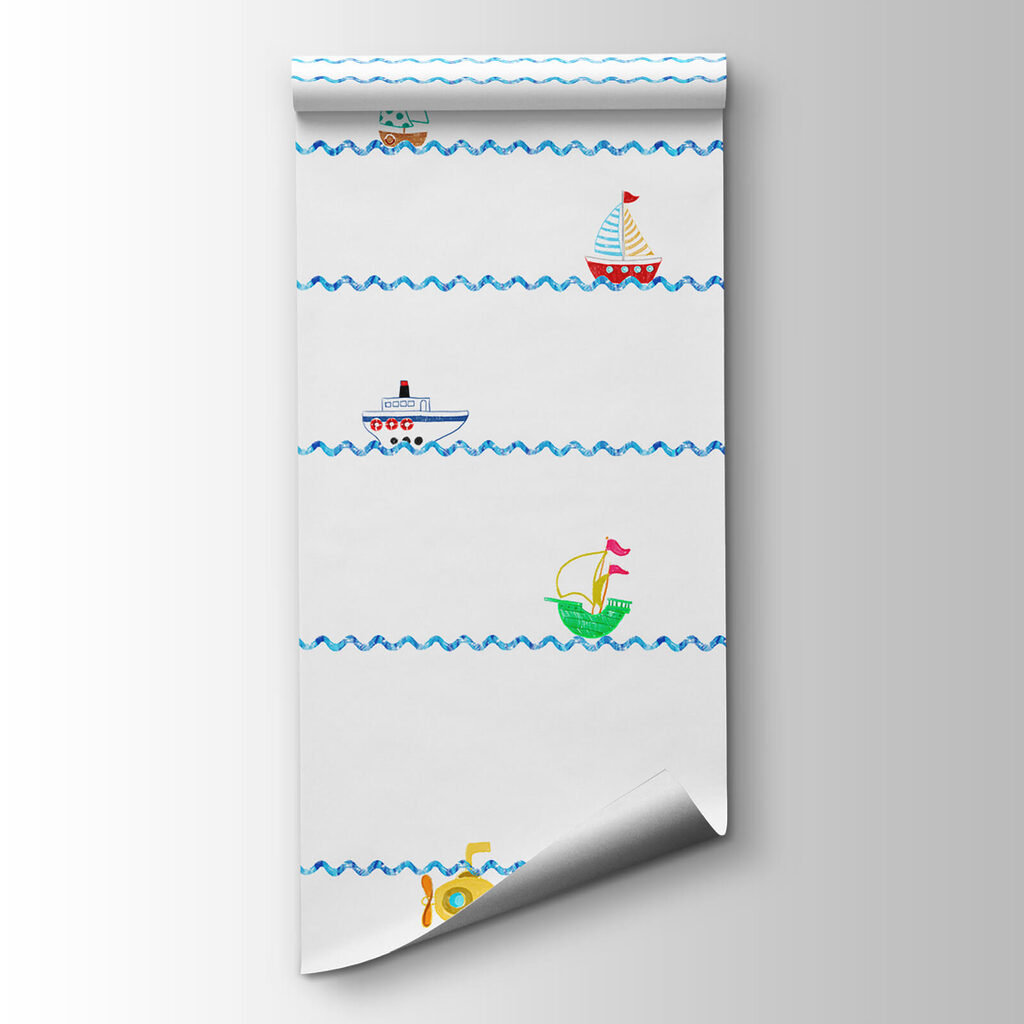 Barcos sobre ondas — vista do produto