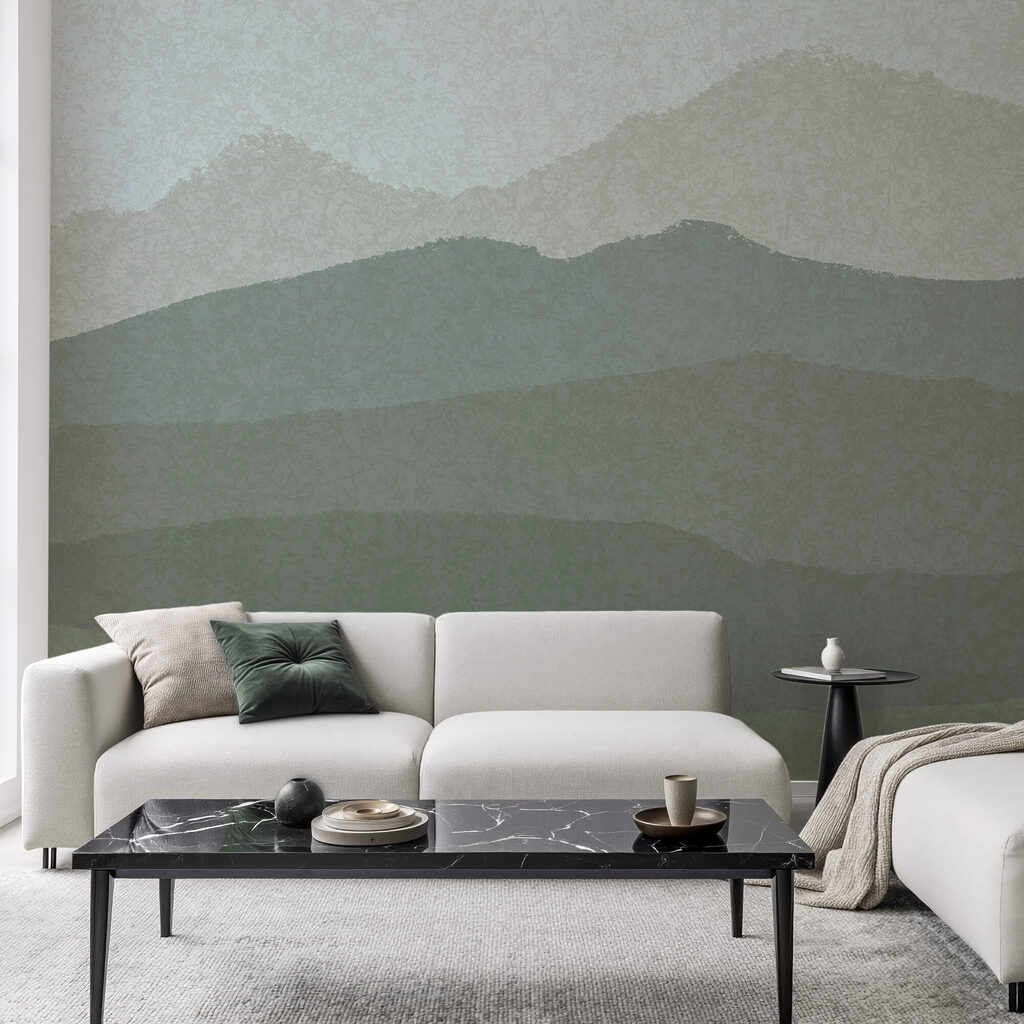 Montanhas em camadas verdes — interior 2