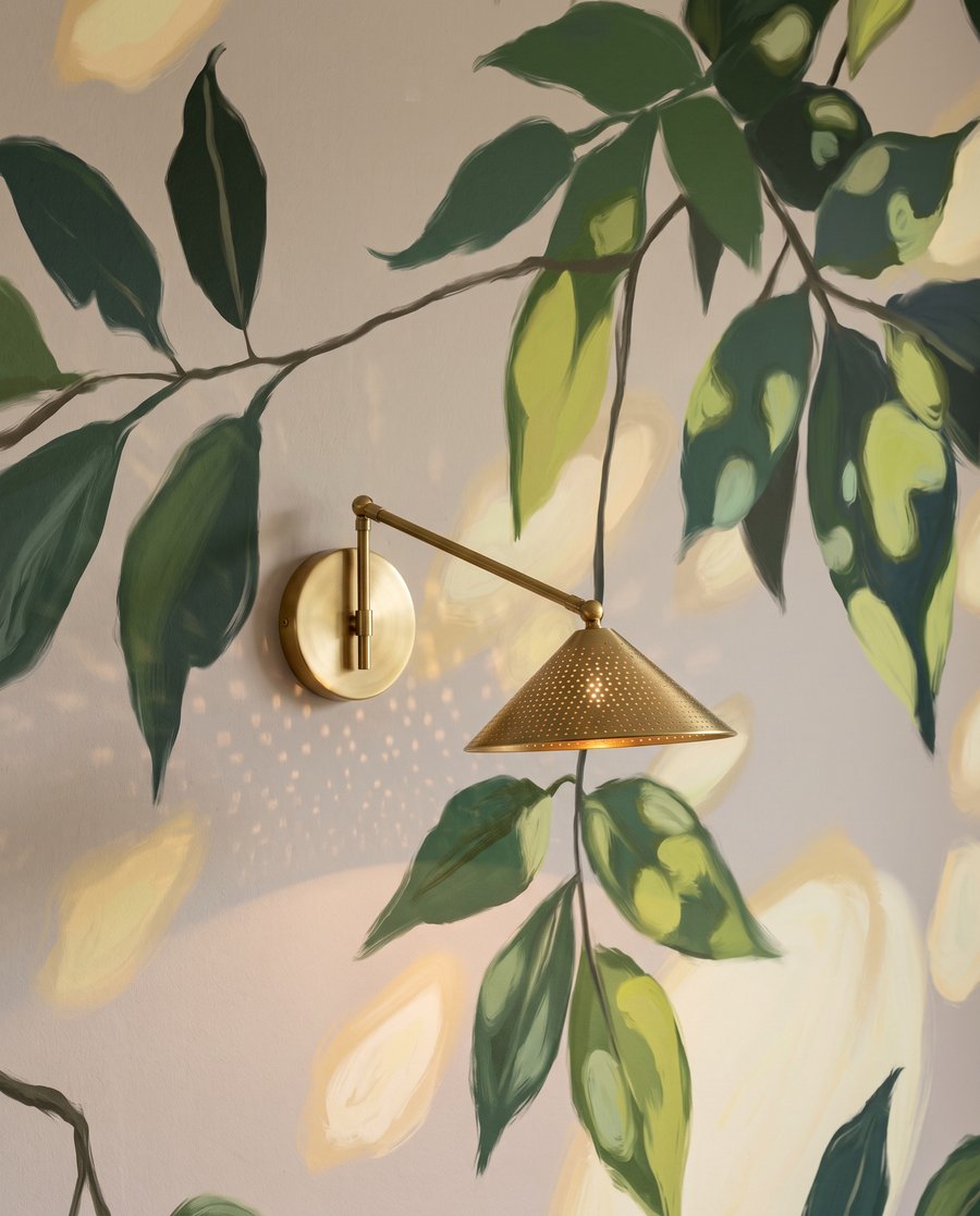 Sol sob as folhas — detalhe