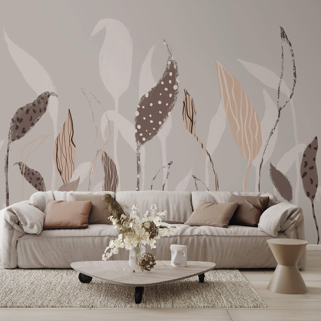 Folhas em hastes finas — interior 1