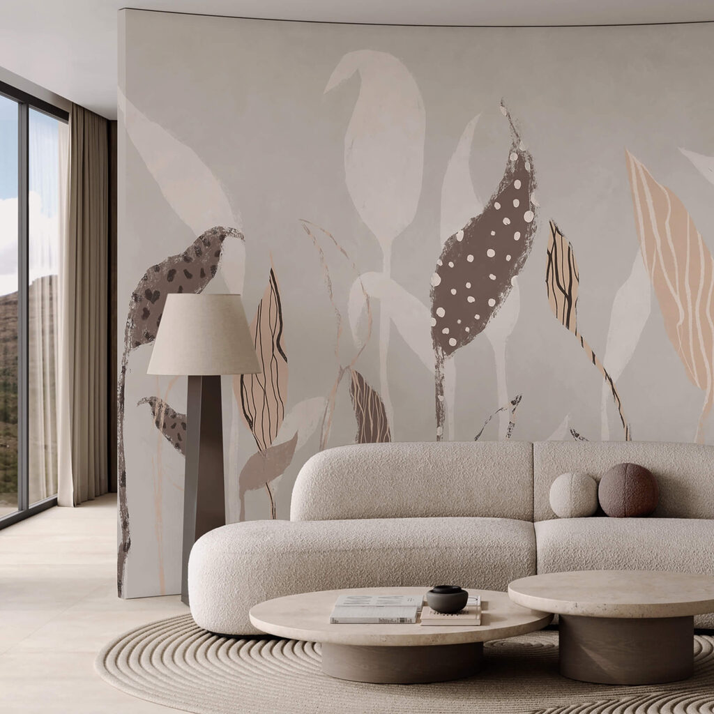 Folhas em hastes finas — interior 2