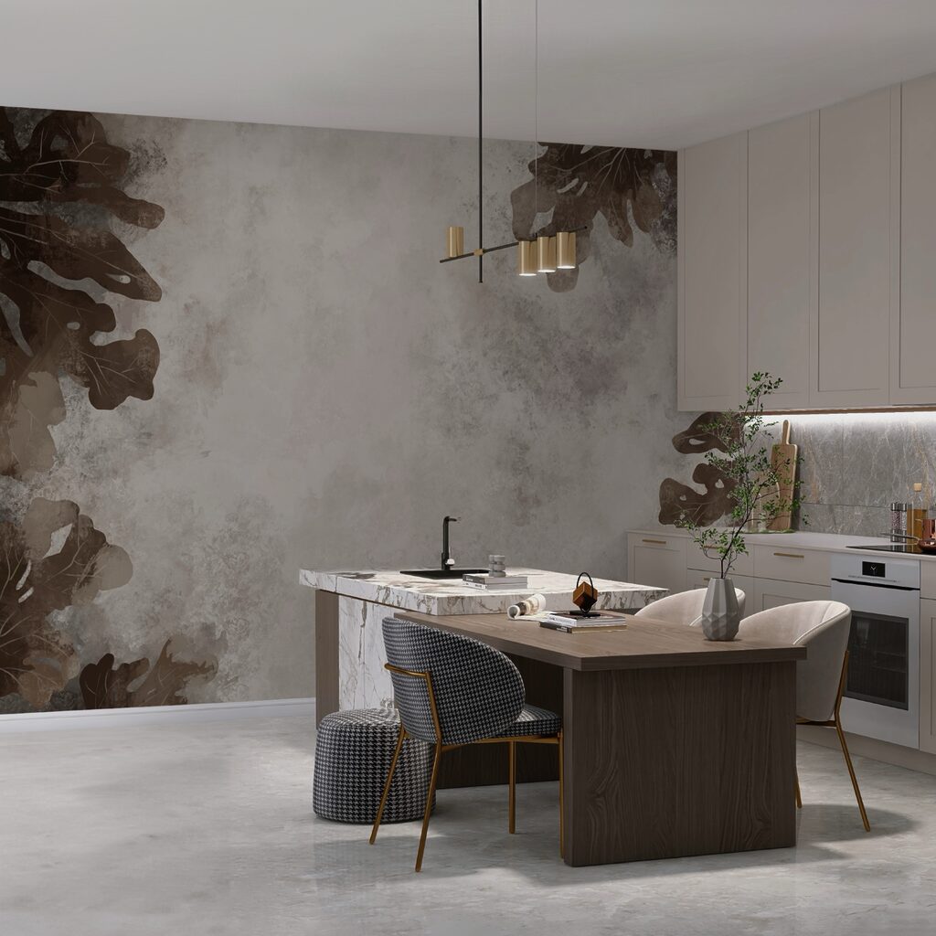 Folhagem escura em névoa — interior 4